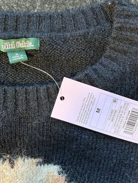 Wild Fable Dog Ice Skating Sweater Women’s Medium NWT - Picture 5 of 8